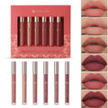YOUNG VISION 6Pcs/Kit Matte Liquid Lipstick Gift Set Easy Application, Waterproof and long-lasting without fading Lip Gloss Vue 8126-B-B