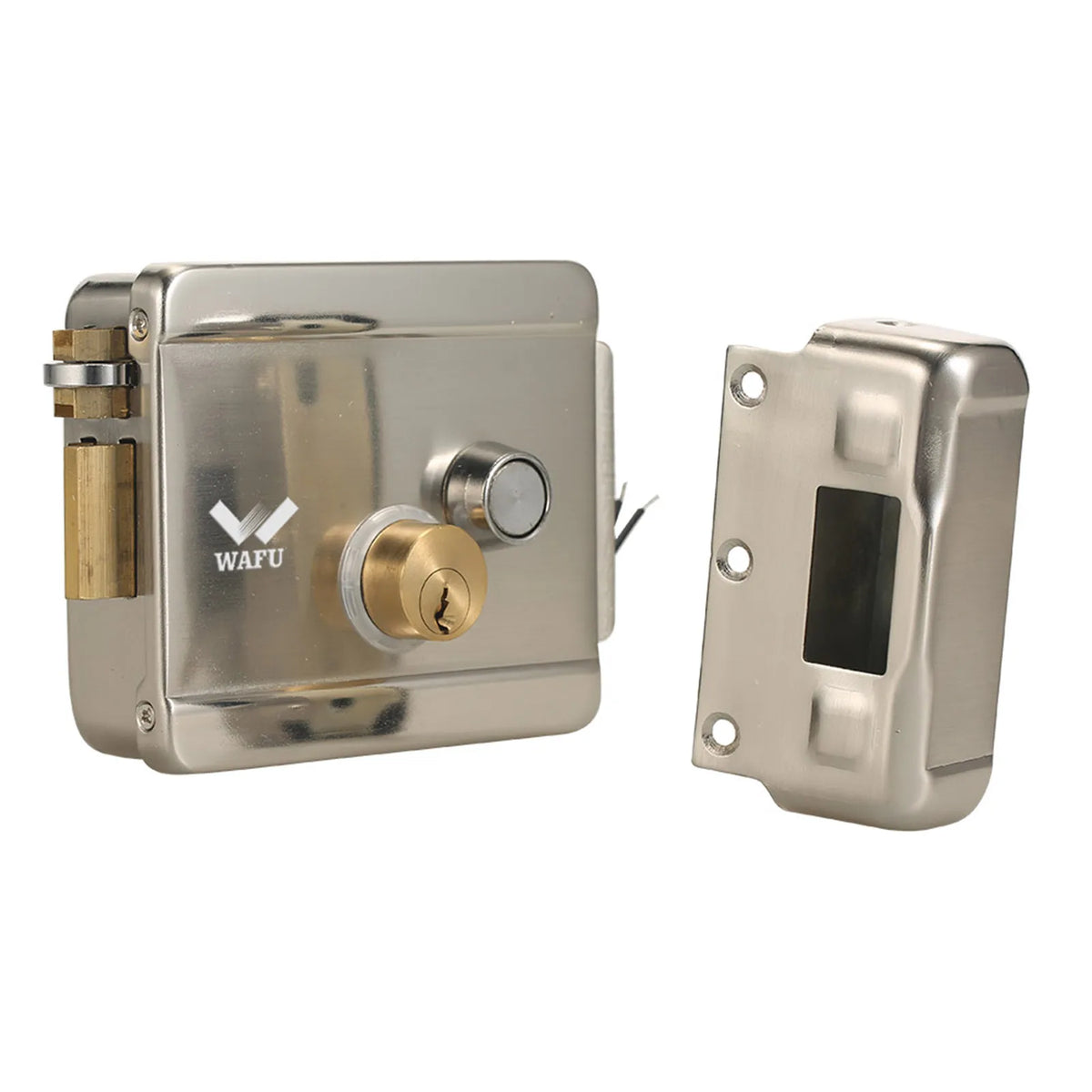 WAFU Smart Electric Gate Door Lock Secure Electric Metallic Lock Electronic Door Lock Door Access Control for Home Office Vue