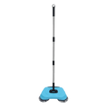 Adjustable Handle Hand Push Sweeper 3-in-1 Design Stainless Steel Handle Floor Sweeper Spiral Deep Clean System Easy to Use Vue Blue