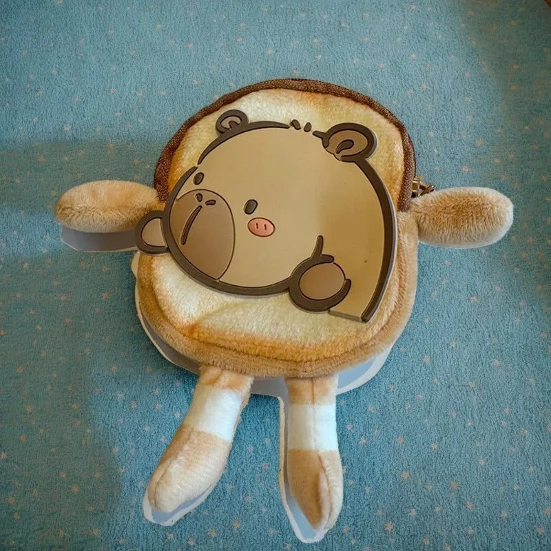 1-10PCS Cute Capybara Student Coin Storage Bag Girls Headphone Data Line Bag Children's Birthday Holiday Gift Photo Props Vue
