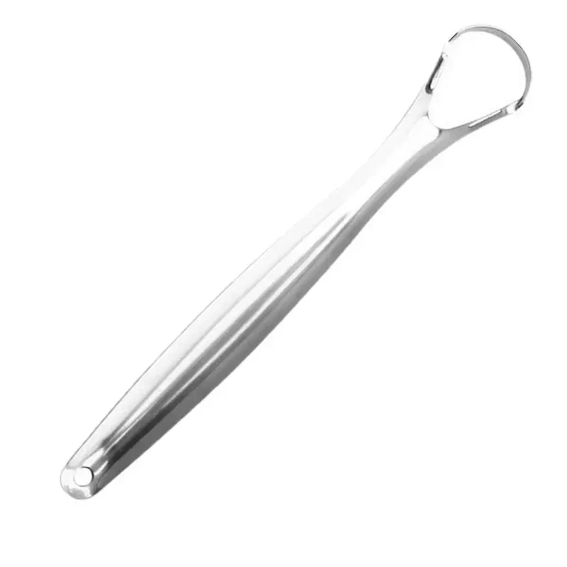 vvocci 1pc Tongue Brush Scraper Coating Cleaner TongueCoating Stainless Steel Tongue Cleaning Tongue Removing Bad Breath OralCa Vue M61 1pcTongueCleaner