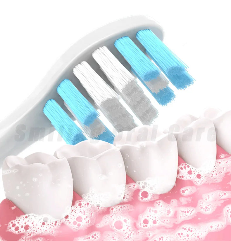 For Lenovo LX-B002/B004/B005/B006/B001/B009/SET003 Electric Toothbrush Replace Head DuPont Bristles Replace Nozzles Brush Head Vue