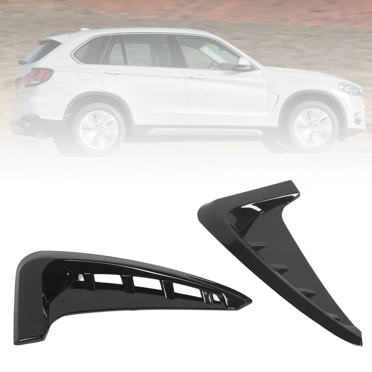 Gill- side vent trim front vent cover decorative side vent trim for 2014–2018 X5 F15 M Sport Vue