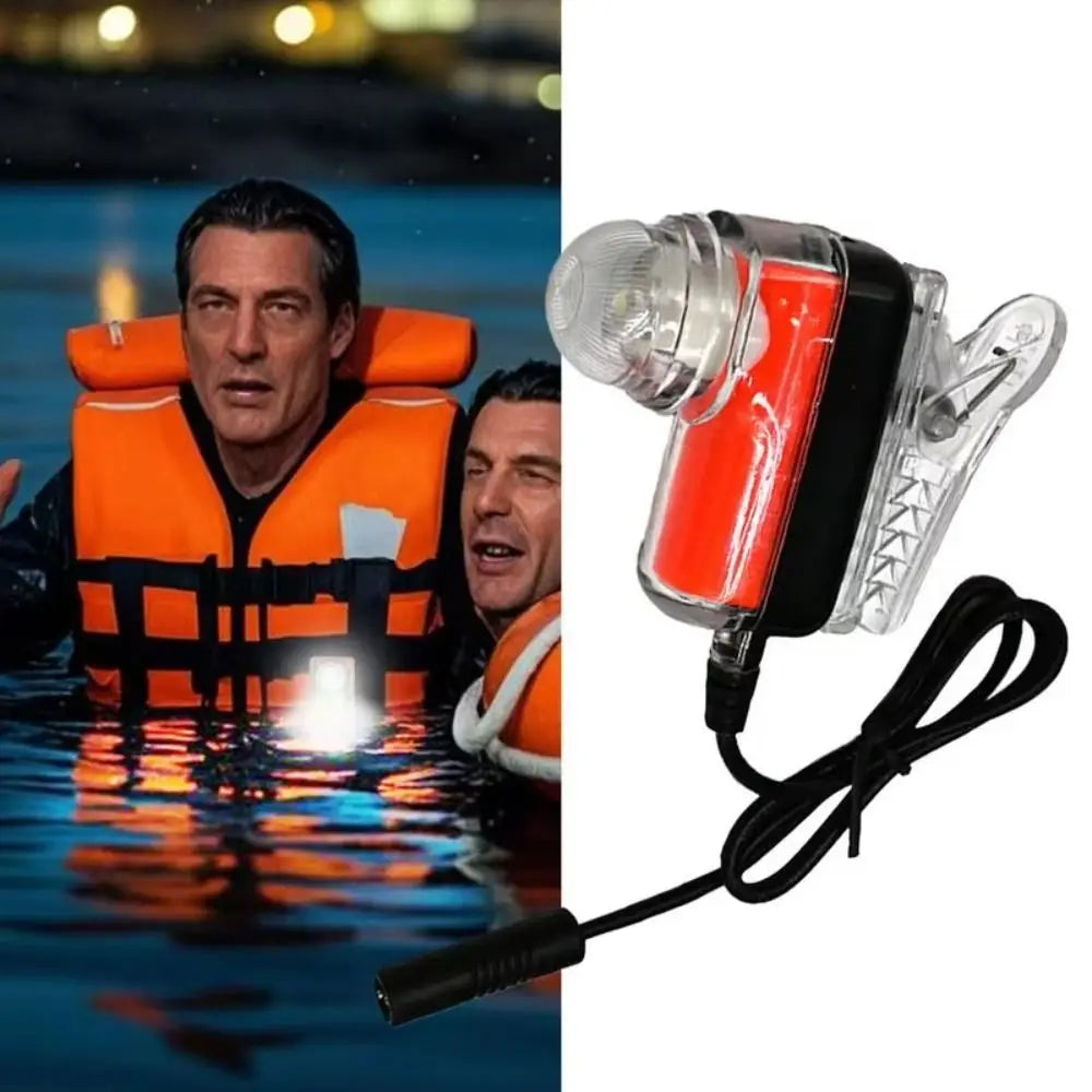Lithium Life Vest Light Life-saving Emergency Life Jacket Light Long Range Rescue Overboard Survival Vue