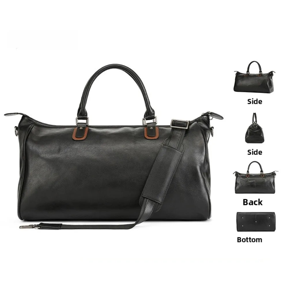 Handbag Men's Large Capacity Luggage Men's High-end Business Oblique Span Short-distance Business Travel Bag Vue