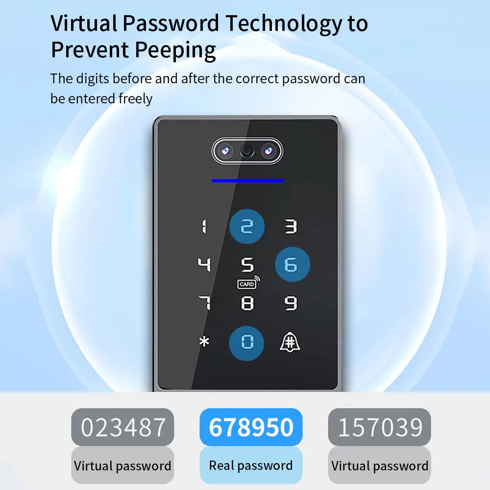 TTLOCK TTRenting App Face Biometric Fingerprint Time Attendance System Waterproof Employee Recorder Face Recognition Time Clock Vue