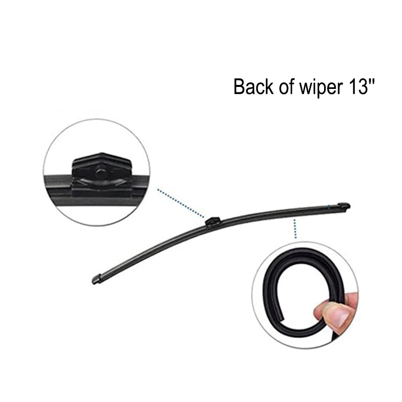 For Mercedes-Benz GLE W167 V167 SUV 2019 2020 2021 2022 Front Rear Set Window Frameless Wiper Blade Rubber Car Replacement Parts Vue