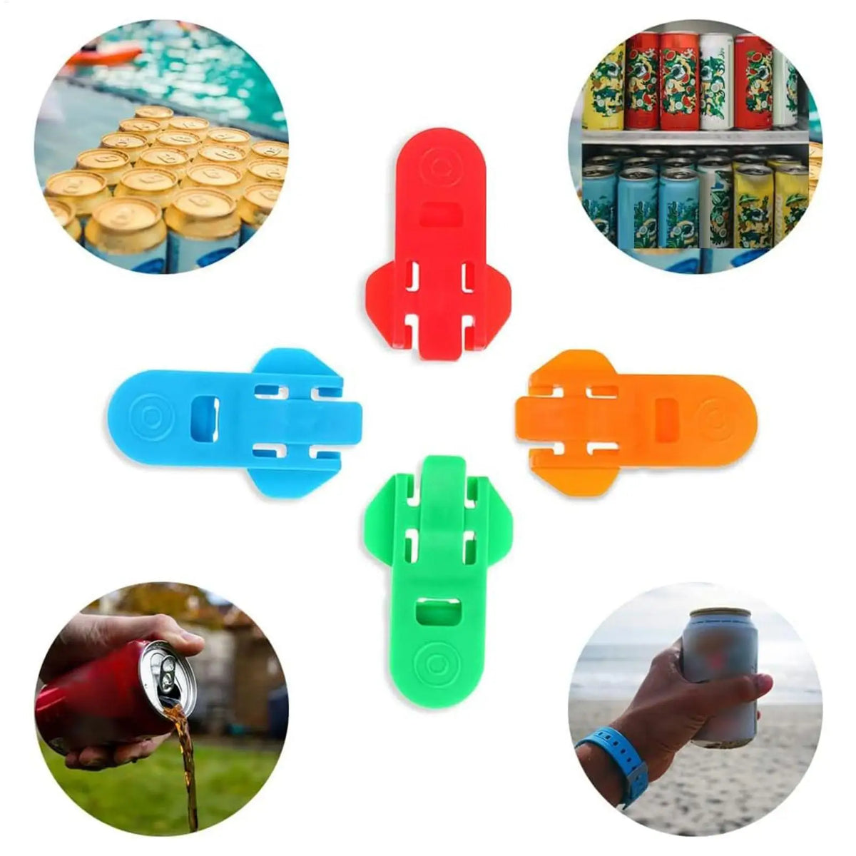 6pcs Simple Portable Bottle Opener Reusable Easy Can Opener Sealed Drink Beer Cola Opener Lid Remover For Family Outdoor picnic Vue
