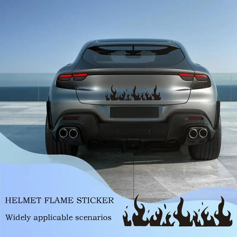 Flame Car & Motorcycle Decals – Waterproof PVC Stickers Vehicle Flame Decals Vue