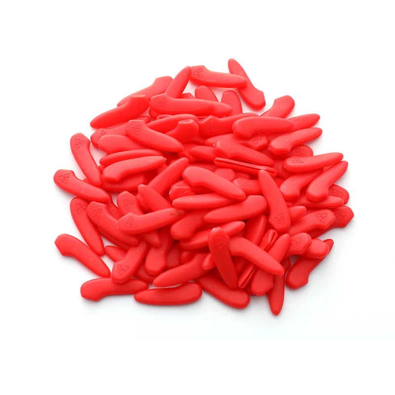 100Pcs Kitchen Knife Tip Cover Reusable Anti-cut Blade Protective Sleeve Waterproof Kitchen Tool Accessories Vue Red