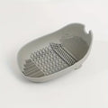 Silicone Makeup Brush Cleaning Bowl with Suction Cup Base & Non-Slip Grip Powder Puff Cleaning Bowl Cosmetic Tool Cleaning Tools Vue Gray