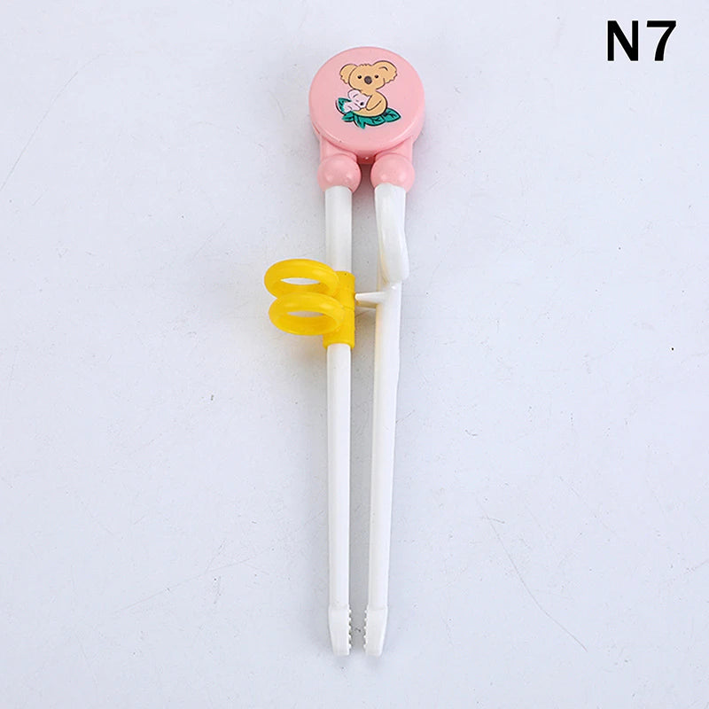 Home Party Cartoon Animal Head Chopsticks Plastic Environmentally Friendly Children Eating Training Baby Learn Chopsticks〔CC11〕 Vue N7