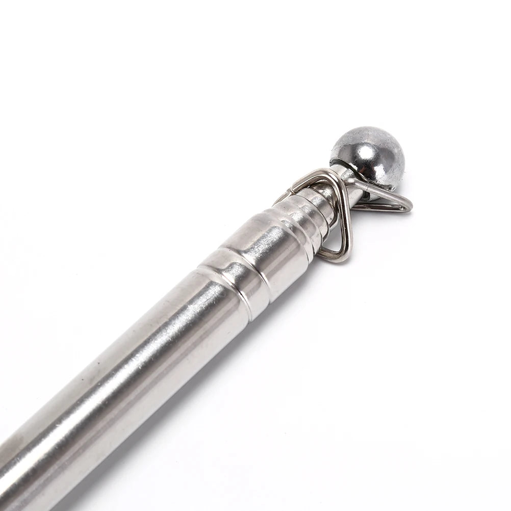 1.2M Flag Pole Portable Telescopic Flag Handheld Pole Tool for Flags Windsocks Vue