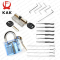KAK 17PCS Lock Picking Tools Kits and Extractor Set for Home Car Locks Ideal for Beginners and Professionals Locksmith Tool Set Vue Blue