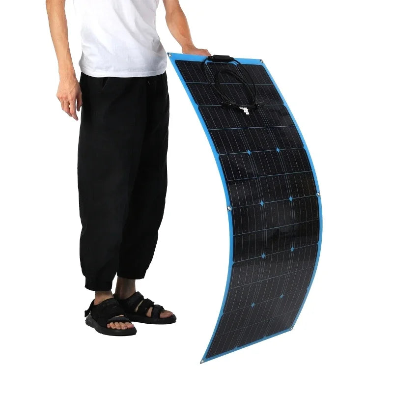 110W 220W Flexible Solar Panel 18V Charger – RV Car Marine Flexible Solar Panel Vue