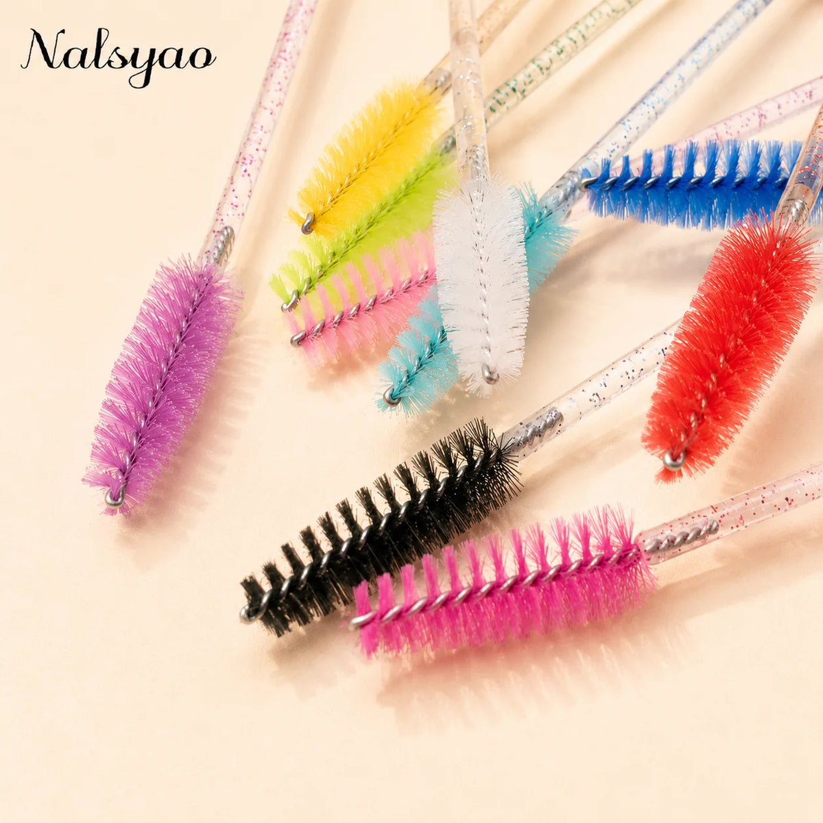 For Eyelash Extension Disposable Mascara Wands Eyebrow Brush Applicator EyeLash Brushes 50pcs Reusable Eyelashes Brush Tube Vue