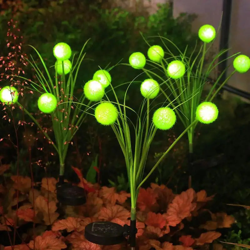 Solar Powered Ball Lights Garden Lawn Lights Flower Design Lawn Lighting Outdoor Decor Lamp Pathway Floral 5 LEDS Vue