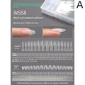 Dual Nail Forms Sandwich Nails 240Pcs Nail Mold Fast Extension for Home Use Professional Results Vue A