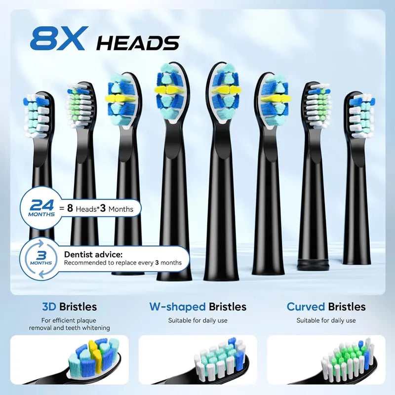 YUNCHi Rechargeable Sonic Toothbrush Y5 Sonic Adult Electric Teeth Brush 2 Min Timer 5 Brushing Modes Tooth Whitening Cleaning Vue
