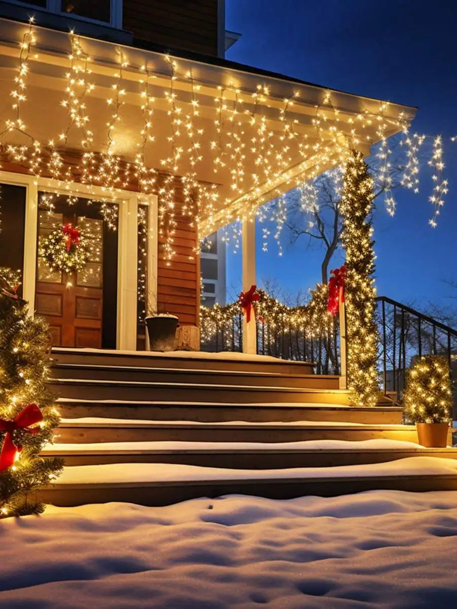 1PC 7M/12M/22M/32M Copper Wire Fairy Light String,Solar-powered,8 Lighting Modes,Used for Wedding,Indoor,Festival,Bedroom,Party Vue