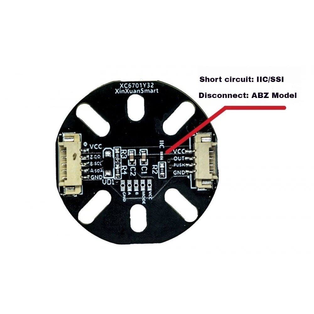 1PCS 3.3-5V MT6701 Magnetic Encoder Module High-Precision 14-bit Brushless Motor Angle Measurement Sensor Vue