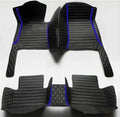 Custom Car Floor Mats for Toyota FJ Cruiser 2006-2026 Fashion Interior Accessories Auto leather Carpet Rugs Coche Trunk cushion Vue Black and Blue Message model year
