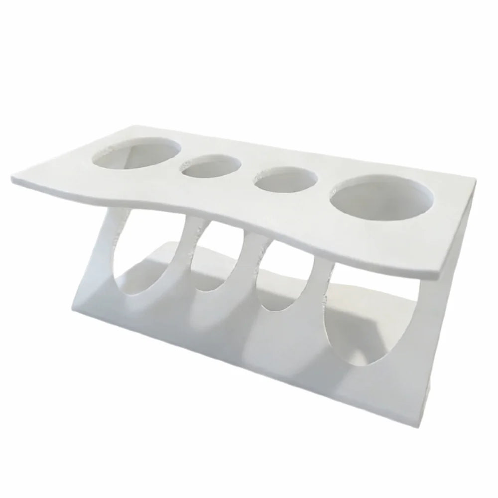 3D Printing Electric Toothbrush Holder Creative Stable Shaver Storage Rack Vertical 4 Holes Toothpaste Rack Vanity Organizer Vue White