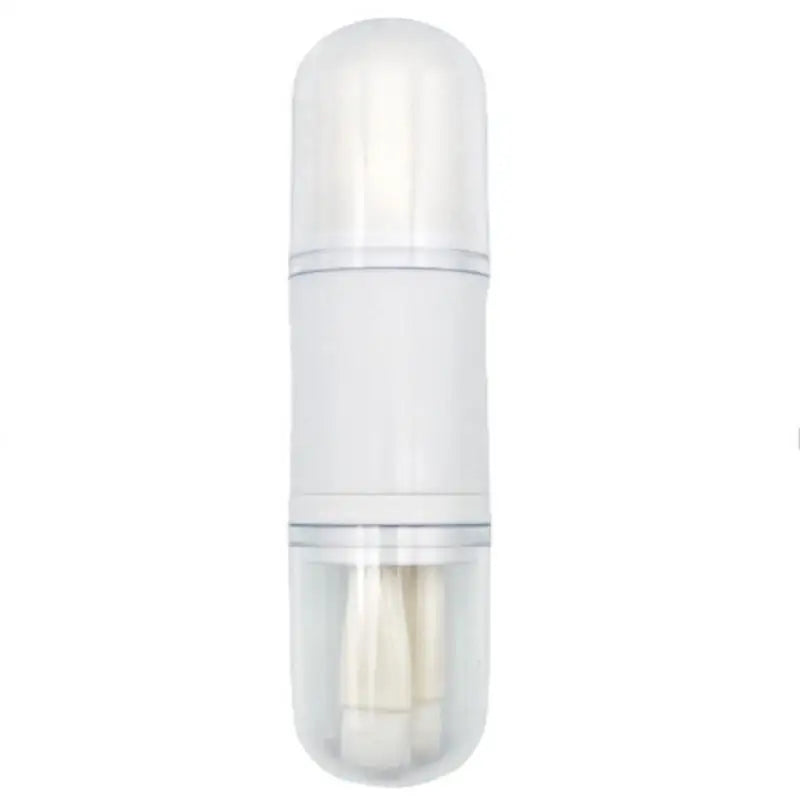 Retractable 4 in 1 Makeup Brushes Set Portable Kabuki and Three Eye Brushes for Quick Touch Ups Compact for Handbags and Travel Vue A2