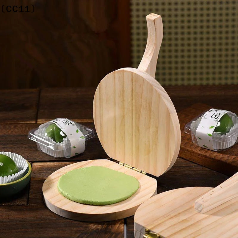 Solid Wood Dough Press Tool Quick Easy Dumpling Skin Presser Home