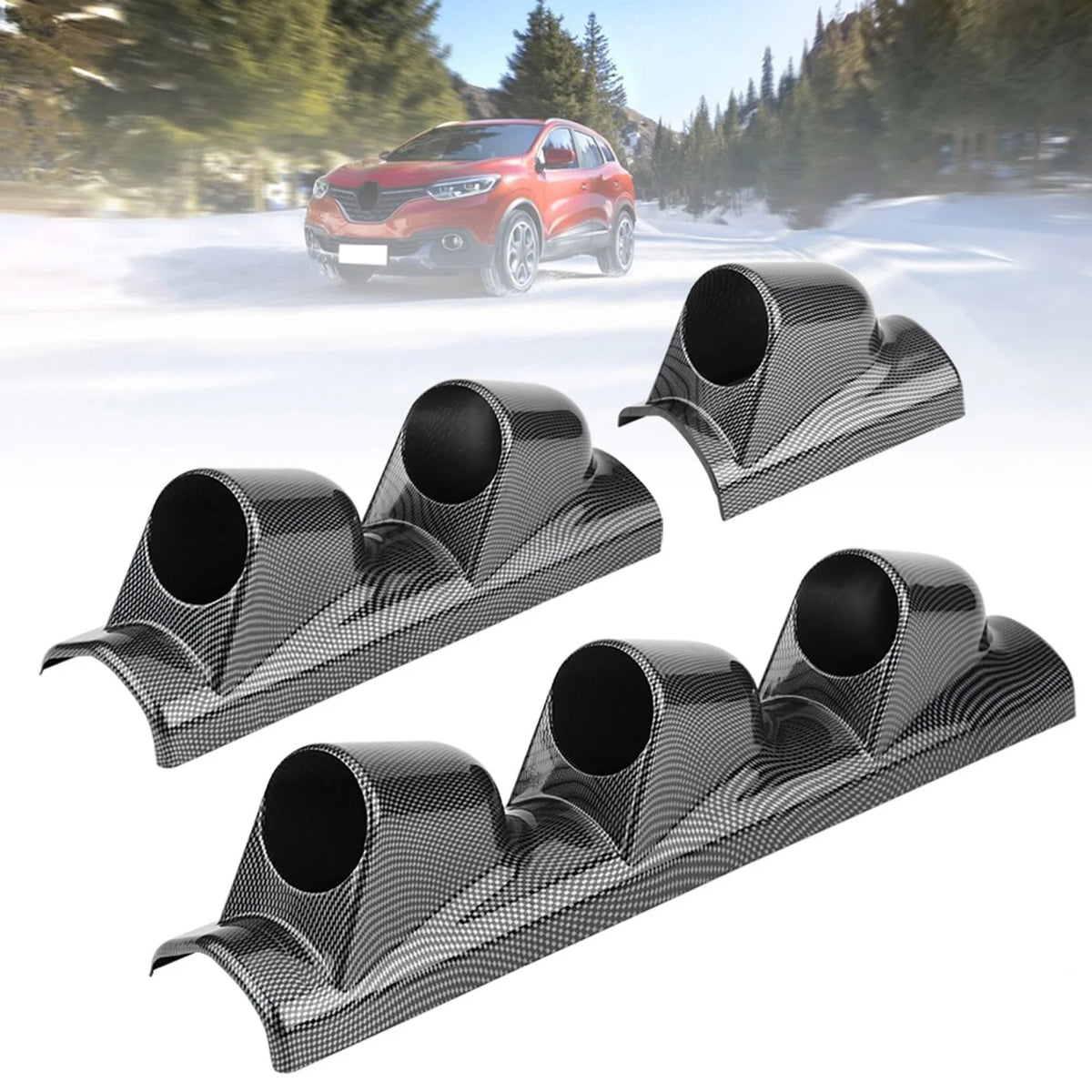 Automotive 52mm Single-Hole Gauge Pod Heavy-Duty Racing- A-Pillar Mount/Bracket Vue