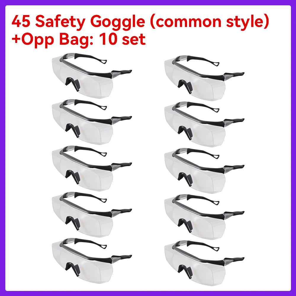 Laser Lenses CE EN207 Standard OD5+ 355/532nm Anti-Fog PC Shell for UV Laser PCB Engraving Precision Electronics Manufacturing Vue 10pcs with OPP bag