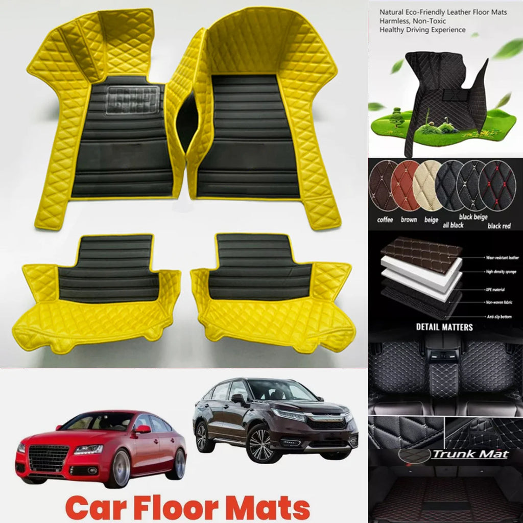 Custom PU Leather Floor Mats for BMW X6 E71 E72 F16 F86 G06 G96 Custom Car Floor Mats Vue