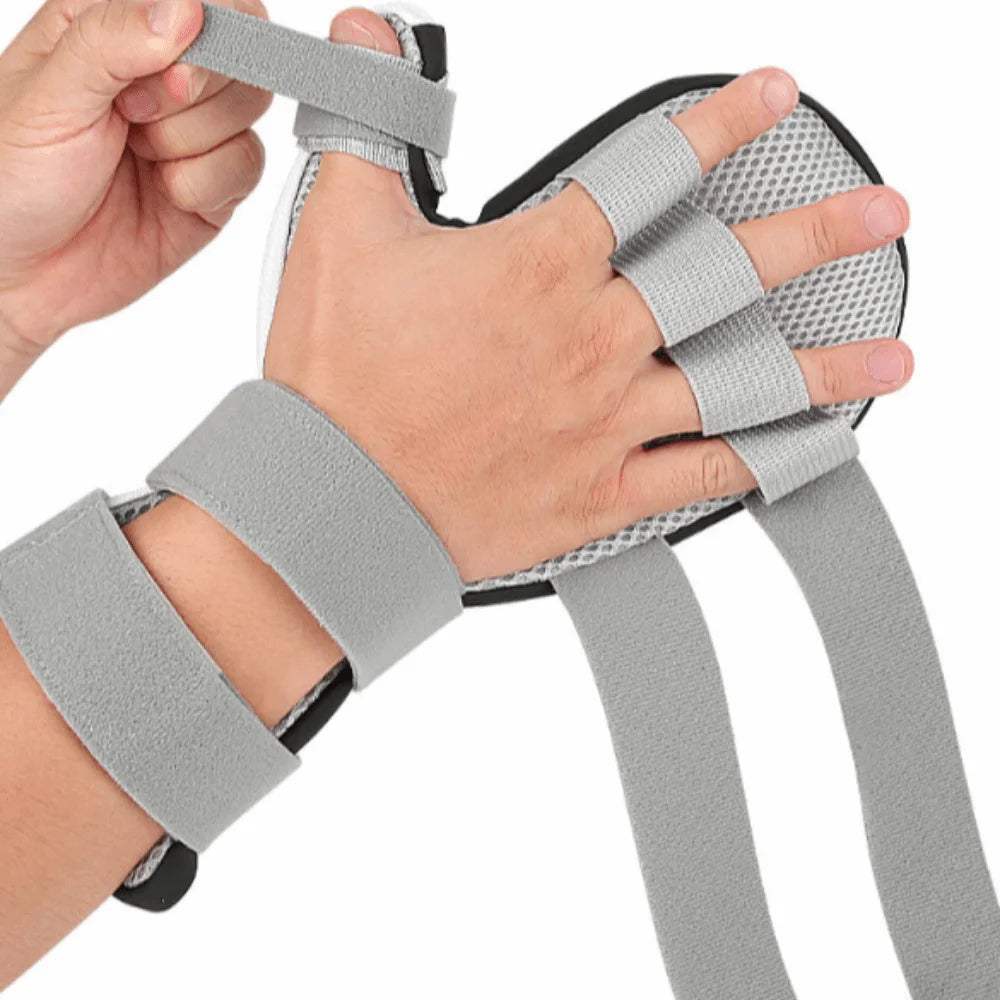Orthotic Detachable Wrist Support Splint Lightweight Adjustable Finger Splint Bendable Breathable Hand Brace Straightening Vue