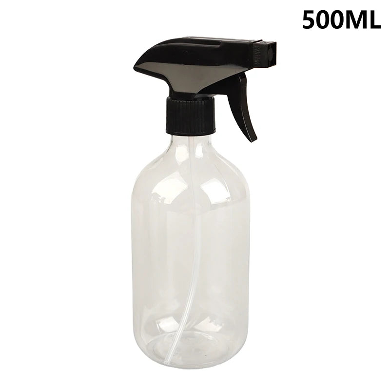 300/400/500ml Refillable Spray Bottle Multipurpose Plant Watering Sprayer Garden Flower Herb Mist Bottle for Cleaning Hair Care Vue 500ml Transparent
