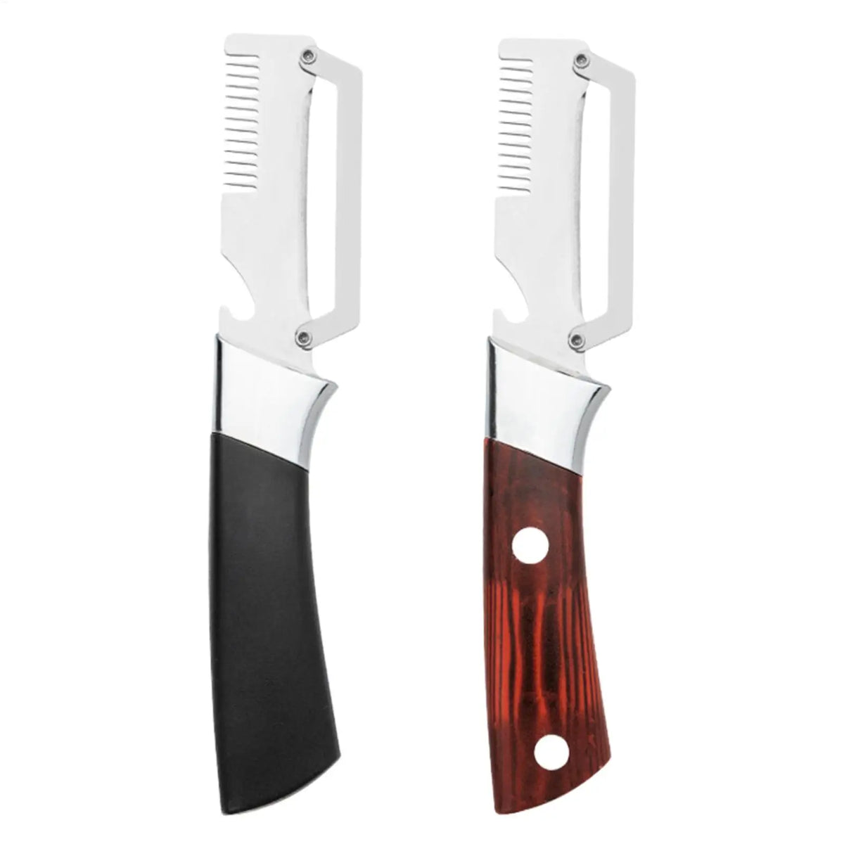 Stainless Steel Vegetable Peeler with Wooden Handle, Kitchen Slicer & Potato Peeler, Multifunctional Tool with Bottle Opener Vue