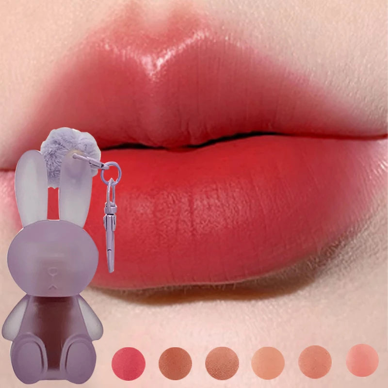 6 Colors Smooth Velvet Matte Orange Red Lipstick Lip Gloss Waterproof Sweat Resistant Lasting Easy To Color Lip Lipstick Makeup Vue