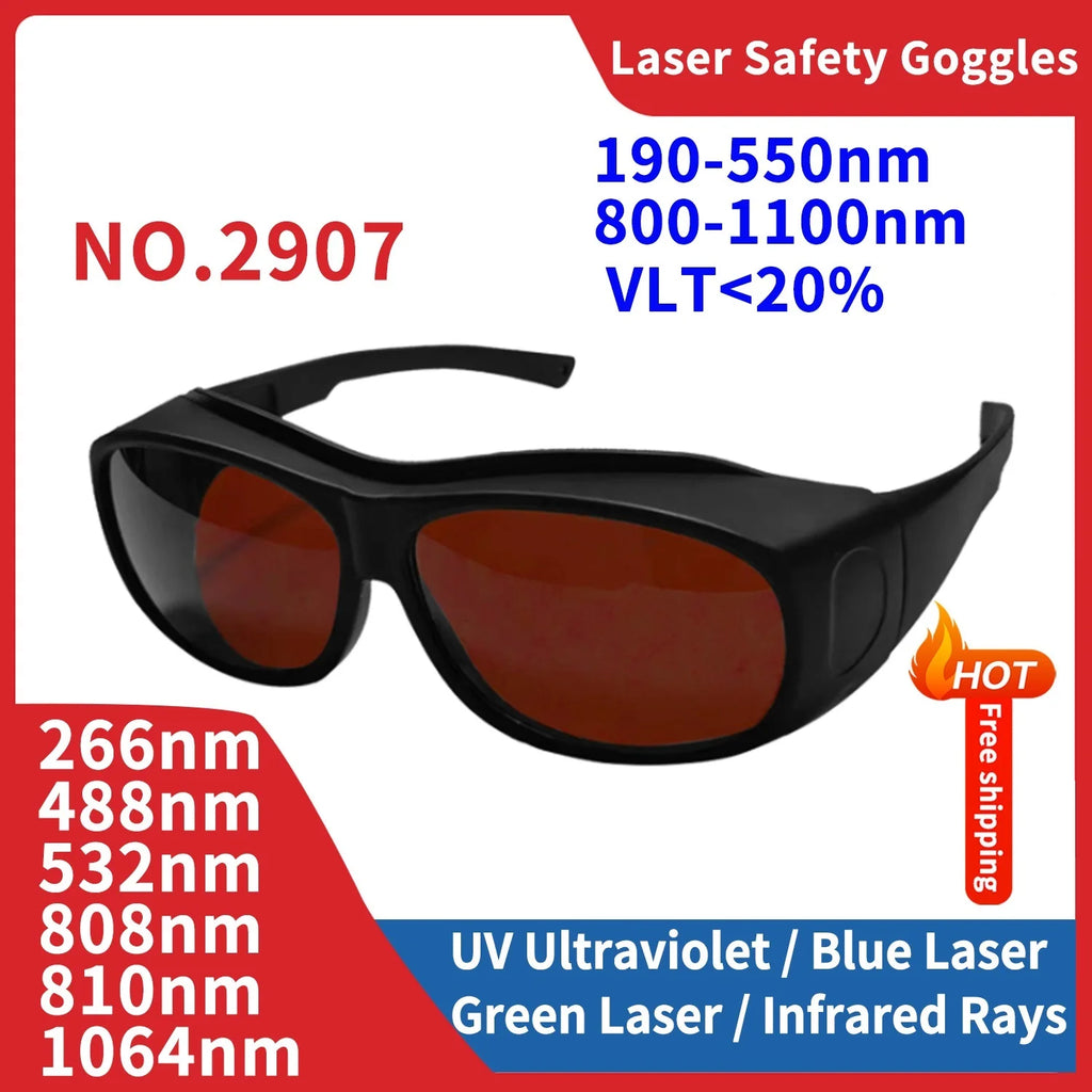 Leeyongin Laser Goggles Gafas De Seguridad Industriales Laboral Safety Protective Glasses IPL Hair Removal Radiation Protection Vue 2907 China Mainland