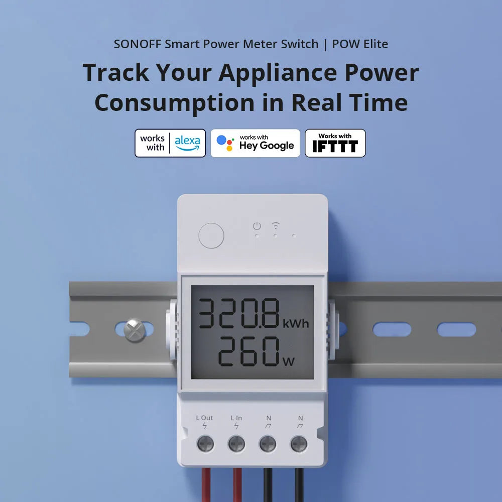 100-240V 16A WiFi Smart Switch High Accuracy Power Consumption Measure Monitor Current Energy Meter Work with Alexa Google Home Vue Default Title