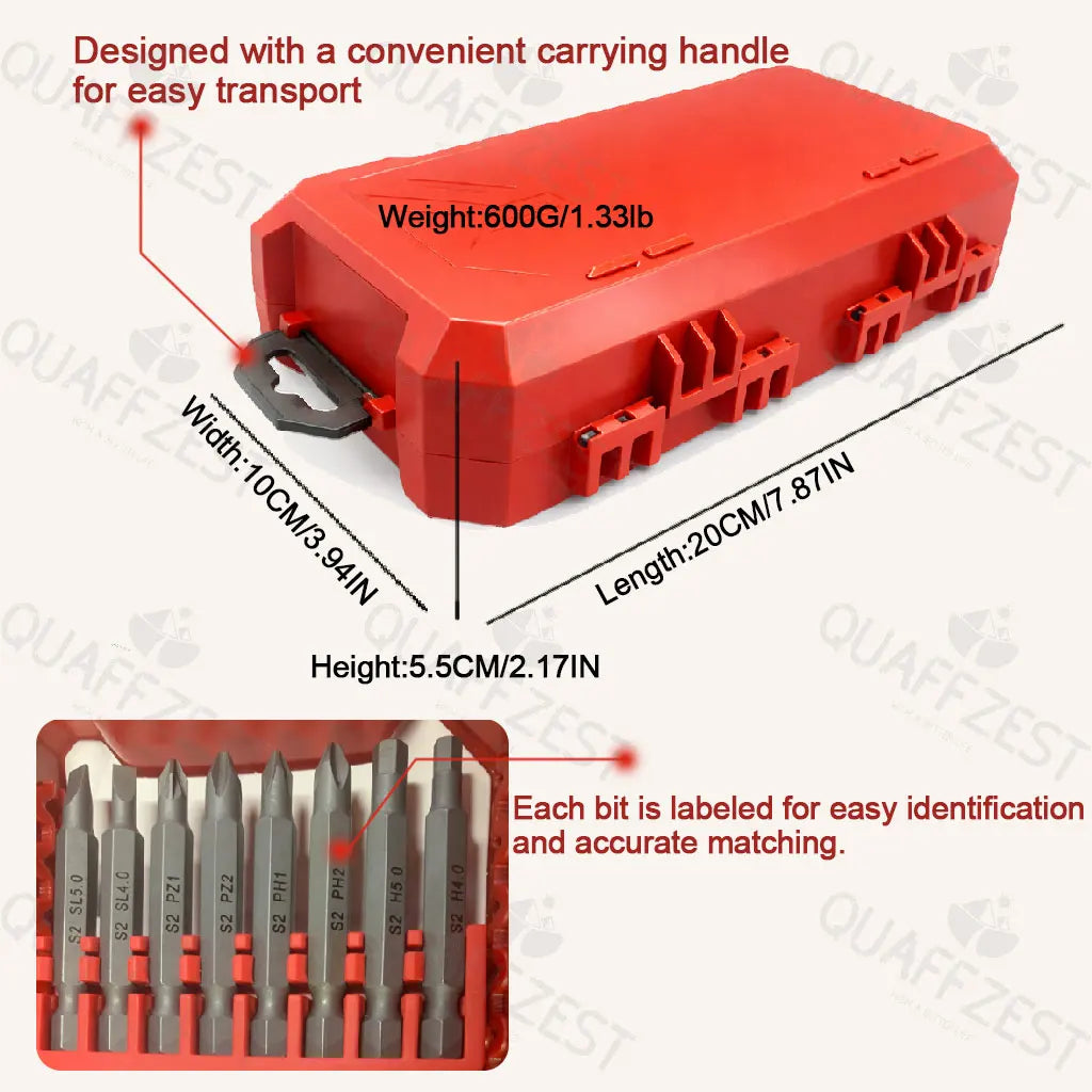 56Pcs Screwdriver Bit Set Colorful Security Bits Electric Screwdriver Set with Case Vue