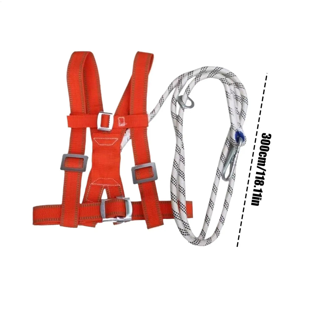Adjustable Safety Harness Fall Protection, Double-Strap Full Body Harness for Window Cleaning, Warehouse, Construction & Work Vue