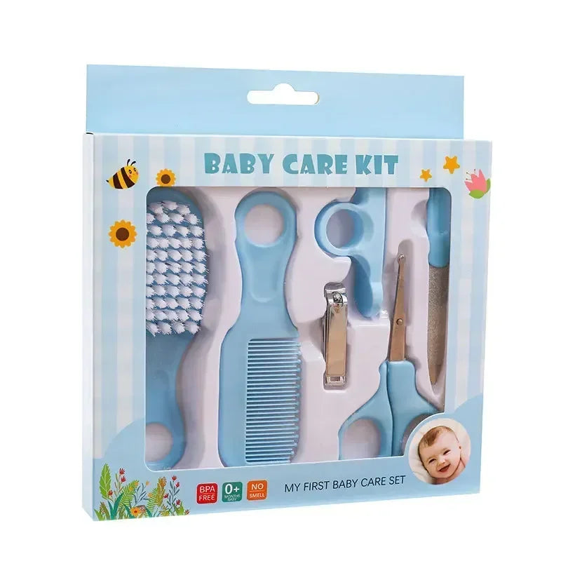 vvocci Baby Care 6-Piece Set; Baby Care Grooming Set; Baby Nail Clipper and File Set Vue B230 Blue