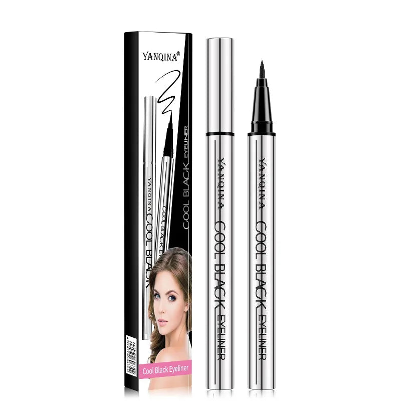 Quick-Drying Liquid Eyeliner Waterproof Smudge-Proof Long-Lasting Black Brown Ideal for Beginners Liquid Eye Liner Pen Vue