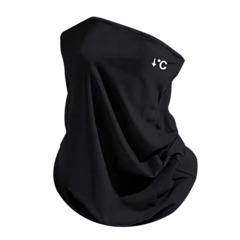 UPF50+ Ice Silk Mask Quick Drying Neck Protection Sun Polyester