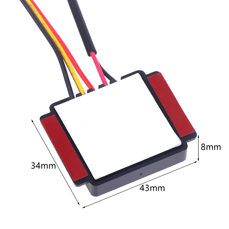 For Led Light Headlight Monochromatic Three Color Infinite Dimming DC 12-24V Bathroom Mirror Touch Induction Switch Sensor Vue