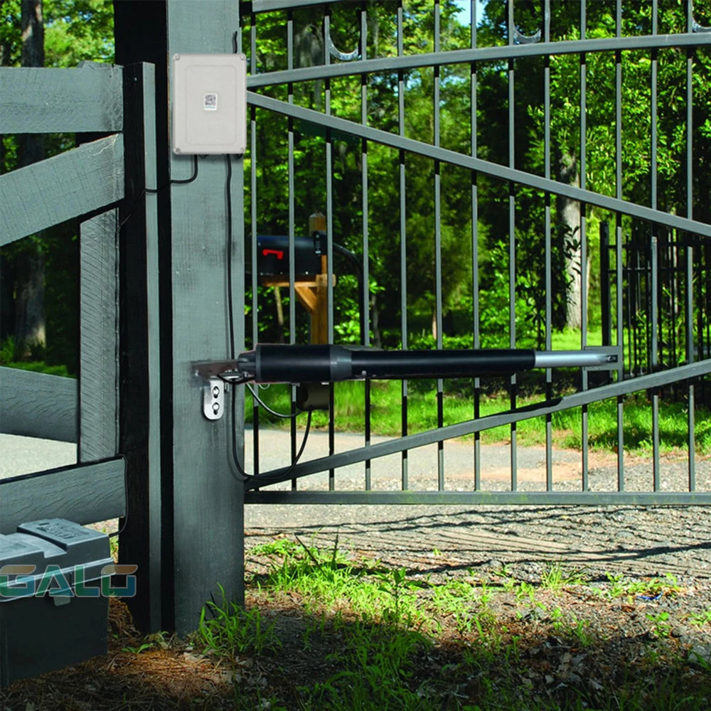 AC110V/220V to 24V Electric Automatic Strong Dual Arm Swing Gate Opener Up to 660 Lbs Hardware Driveway Door KIT Vue