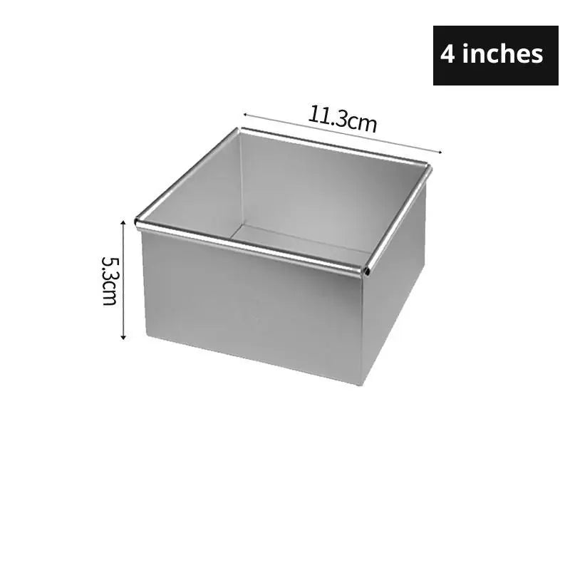 4 5 6 8 Tiramisu Muffin Pan Aluminum Alloy Square Cake Baking Mould