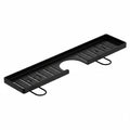 Minimalist Bathroom Storage Rack Rustproof Waterproof Faucet Storage Shelf Water Drainage Space Saving Cosmetic Storage Box Vue Black 19.69 in