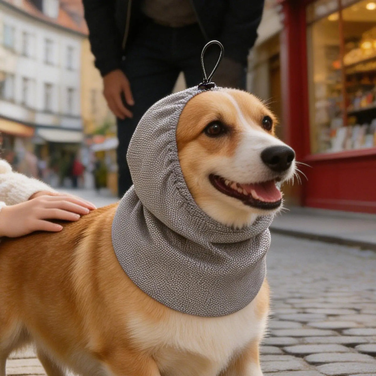 Adjustable Breathable Non-Slip Dog Cooling Hood, Summer Cool Collar for Small to Large Breeds, Outdoor Indoor Beach Play Sleep Vue