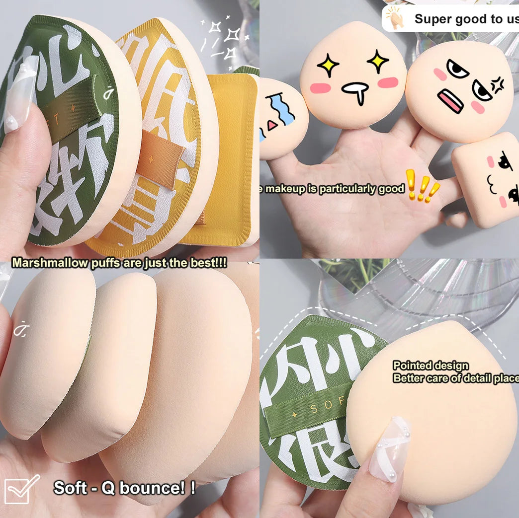 Ultra-thick Makeup Sponge Puff Beauty Powder Sponge Foundation Professional Soft Face Cosmetic Puff Base Makeup Beauty Tools Set Vue