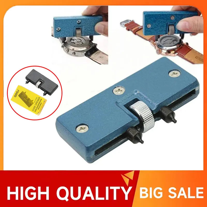 1PCs Adjustable Watch Opener Back Case Tool Press Closer Remover Wrench Screw Wrench Repair Kits Tools Watch Battery Remover Vue
